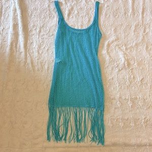 Blue Bathing Suit Cover-Up
